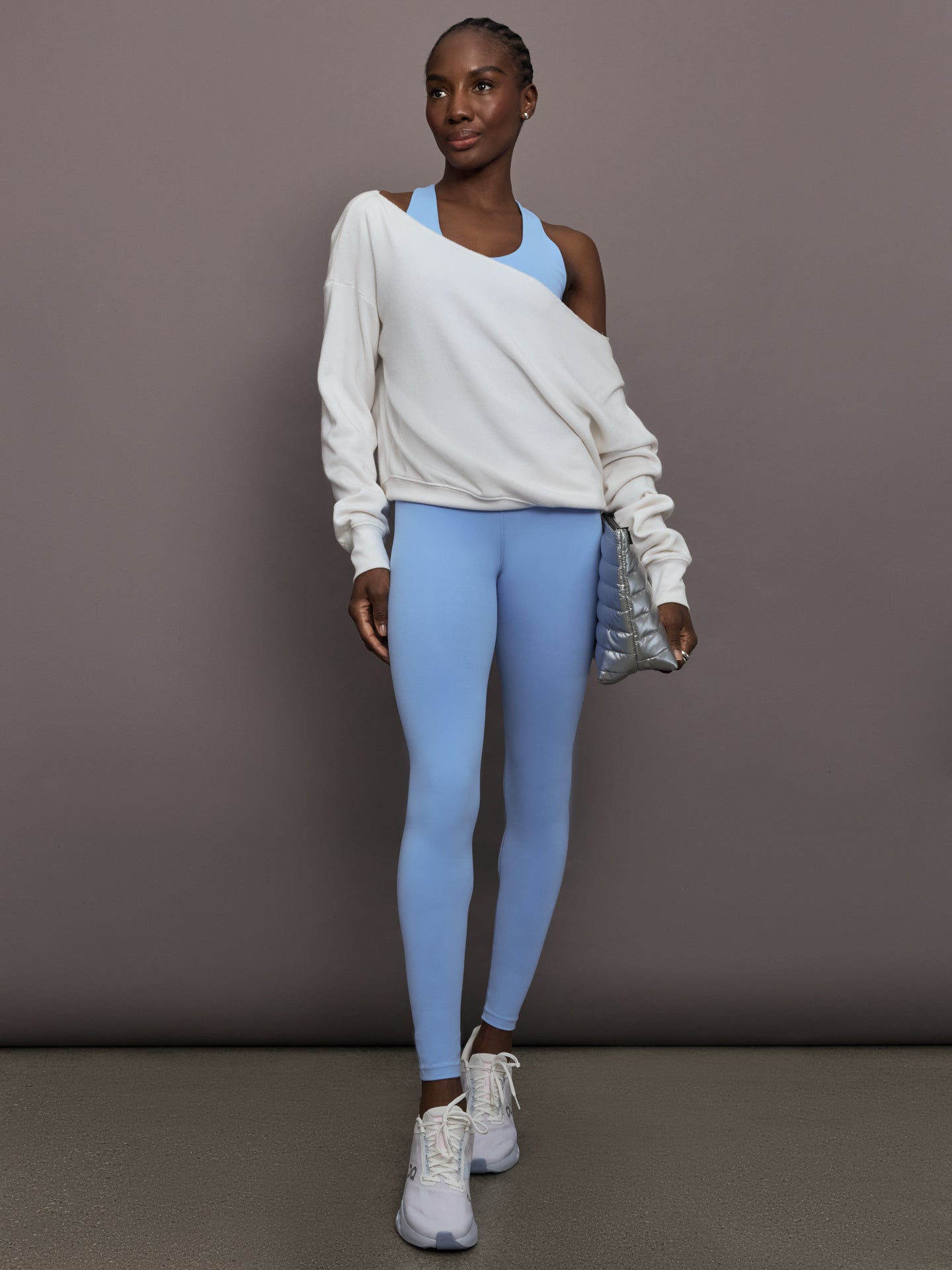 Carbon38 | High Rise Full-Length Legging in Diamond Compression - Serenity