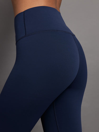 Carbon38 | High Rise Full-Length Legging in Diamond Compression - Navy Blazer