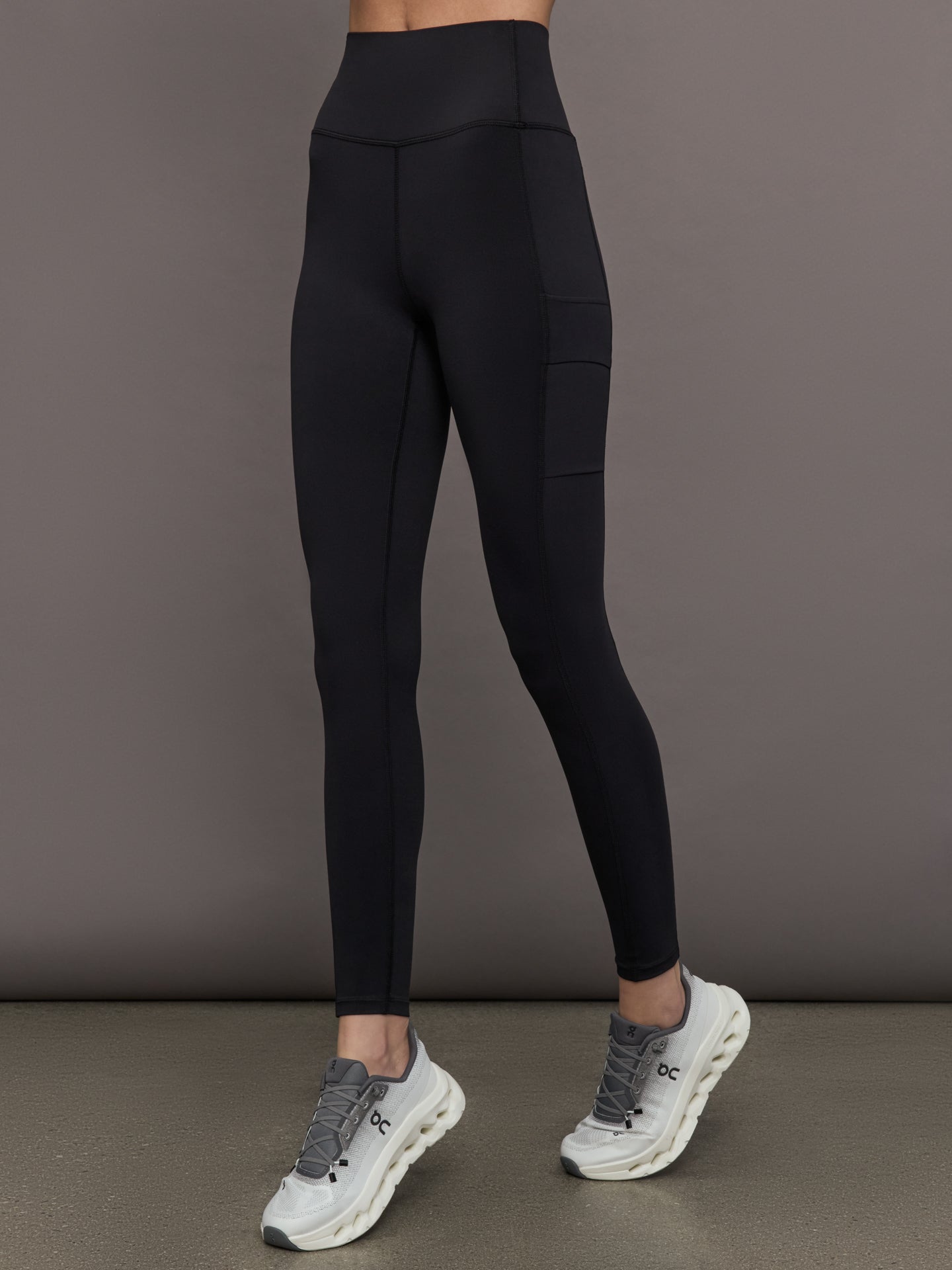 Carbon38 | High Rise Pocket Legging in Diamond Compression - Black