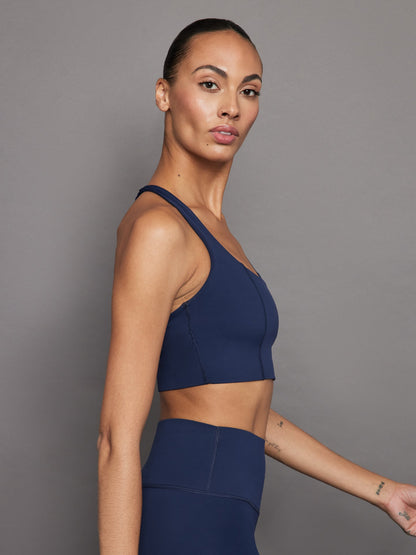 Carbon38 | T Back Bra in Diamond Compression - NAVY BLAZER