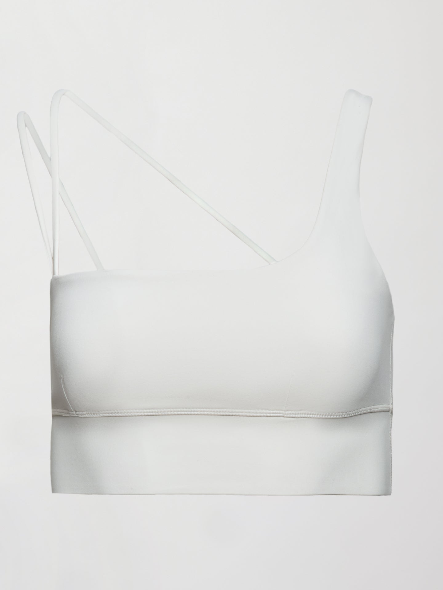 Carbon38 | Asymmetrical Strappy Bra in Diamond Compression - Cloud Dancer