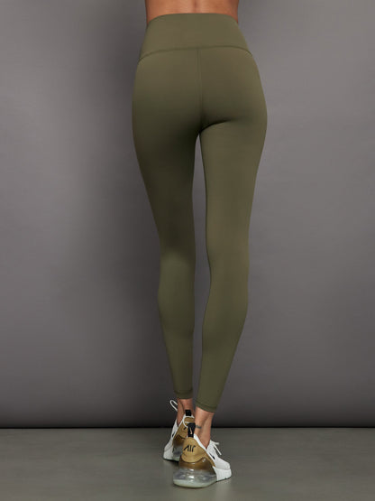 Carbon38 | High Rise Full-Length Legging in Diamond Compression - Olive