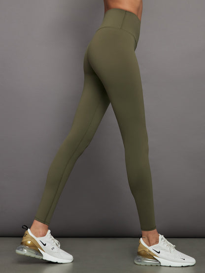 Carbon38 | High Rise Full-Length Legging in Diamond Compression - Olive