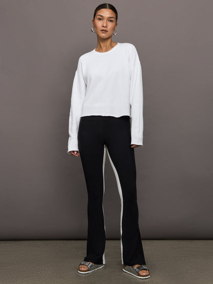 Carbon38 | Crew Neck Sweatshirt in French Terry - White