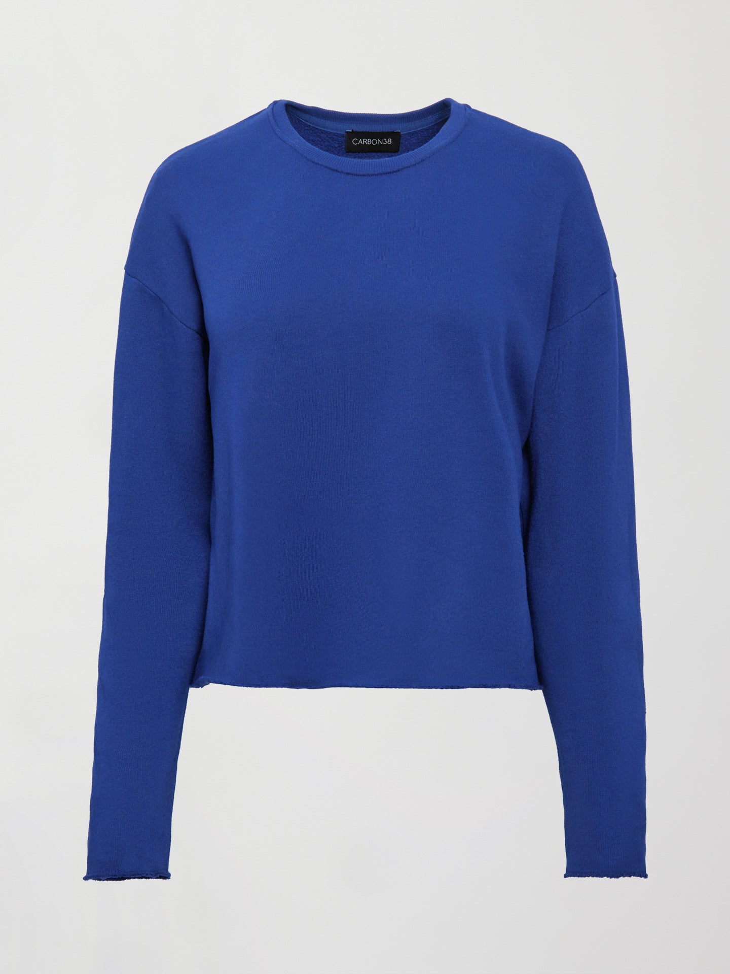 Carbon38 | Crew Neck Sweatshirt in French Terry - Cobalt