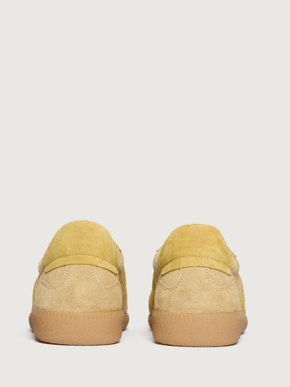 Carbon38 | Jackie Court Sneaker - Butter Suede Combo