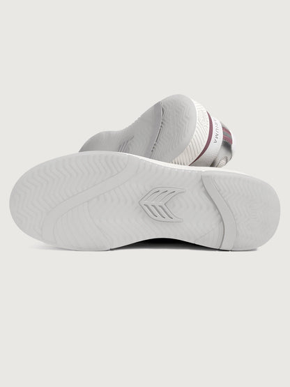 Carbon38 | Uba Premium Leather & Mesh - White/ Metallic Silver Blush Pink