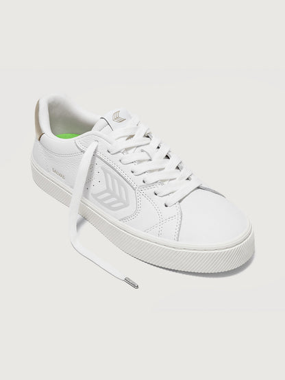 Carbon38 | Salvas Premium Leather - White/Metallic Gold & Ice