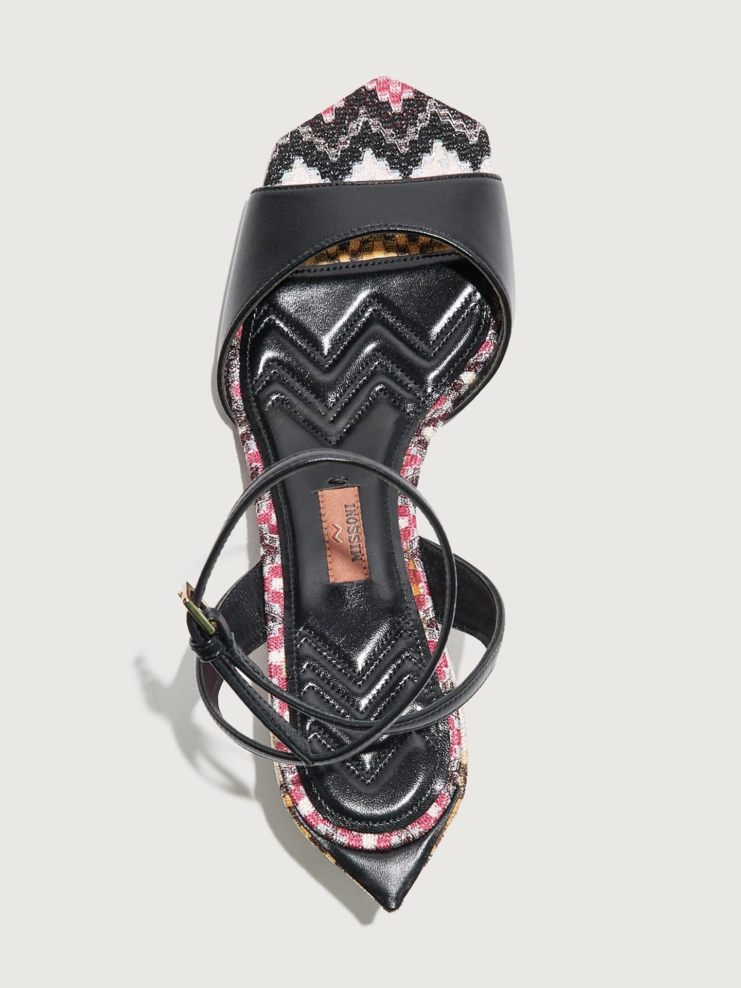 Carbon38 | Sicilia Leather - Black Leather/ Raschel Wave