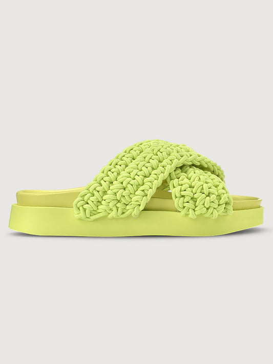 Carbon38 | Woven Slide - Lime