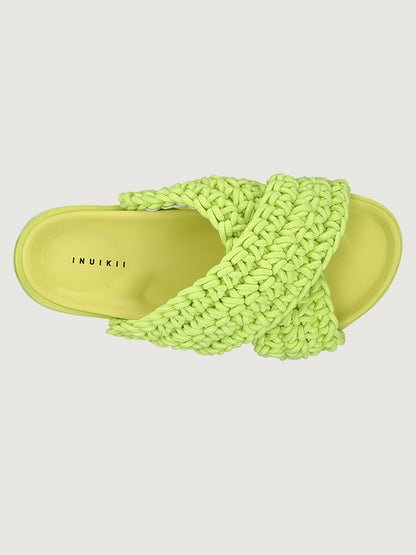 Carbon38 | Woven Slide - Lime