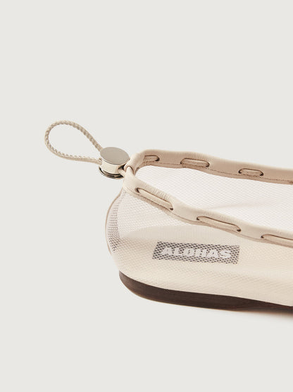 Carbon38 | Gill Mesh - White Leather