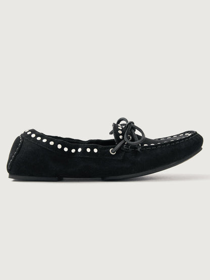 Carbon38 | Calla Suede Studs - Black