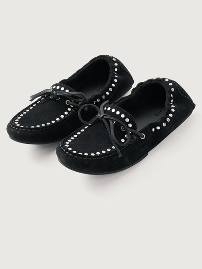 Carbon38 | Calla Suede Studs - Black