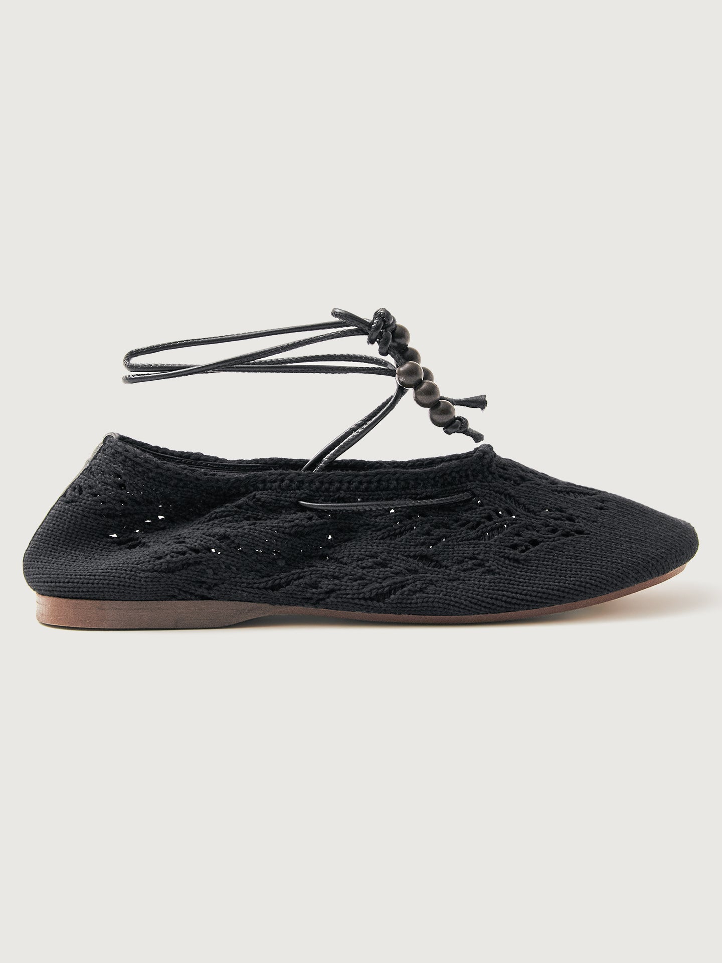 Carbon38 | Rosemary Crochet Flat - Black