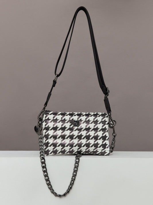 Carbon38 | Fame - Houndstooth Black/Black web/Gunmental hardware