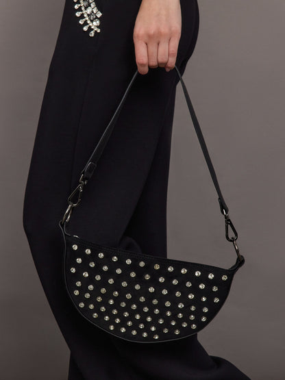 Carbon38 | Superstar - Black with Rhinestones/ Black/Black Web