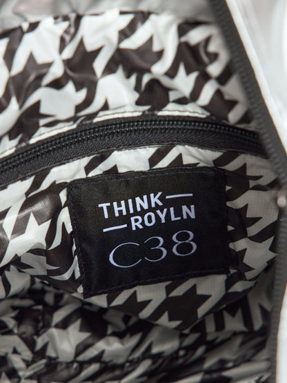 Carbon38 | Escapade Tote - Pearl Silver and Houndstooth/ Black/Black Web