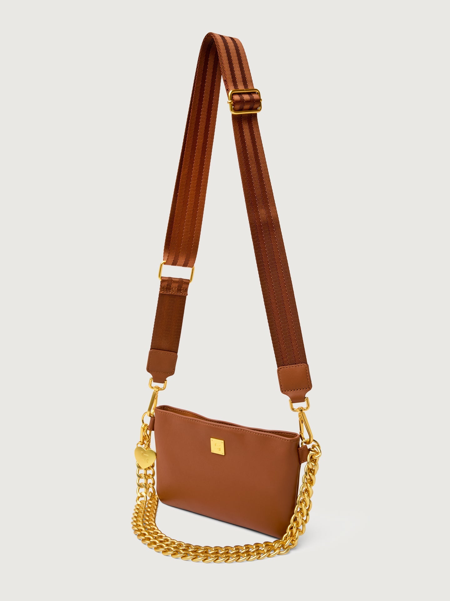 Carbon38 | Fame - Saddle Leather/Saddle Web/Gold Hardware
