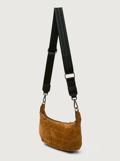 Carbon38 | Mini Moon - Golden Suede/ Gunmetal Hardware/Black/Black Web