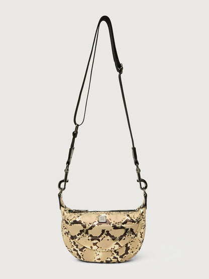 Carbon38 | Tiny Dancer - Python Luxe Black/Black web Gunmetal Hardware
