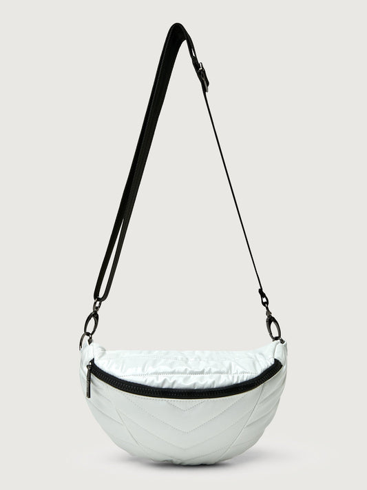 Carbon38 | Little Runaway - White Patent/Black Hardware