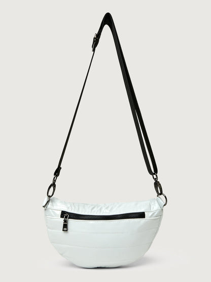 Carbon38 | Little Runaway - White Patent/Black Hardware