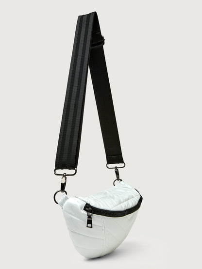 Carbon38 | Little Runaway - White Patent/Black Hardware