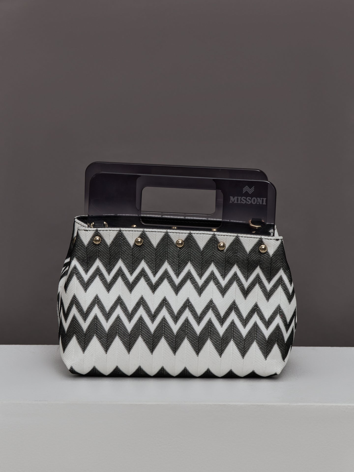 Carbon38 | Plexi Pouch Small - Wave Black/White
