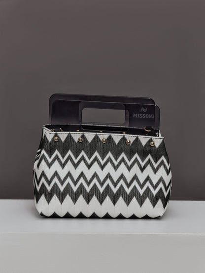 Carbon38 | Plexi Pouch Small - Wave Black/White