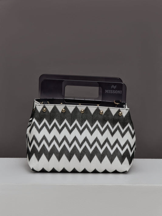 Carbon38 | Plexi Pouch Small - Wave Black/White