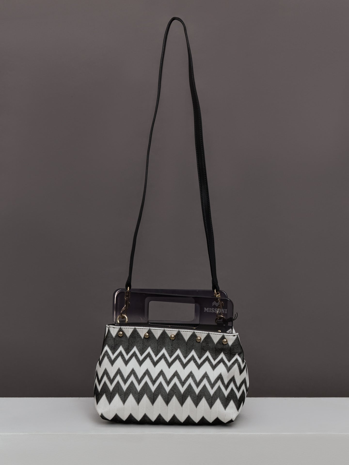 Carbon38 | Plexi Pouch Small - Wave Black/White