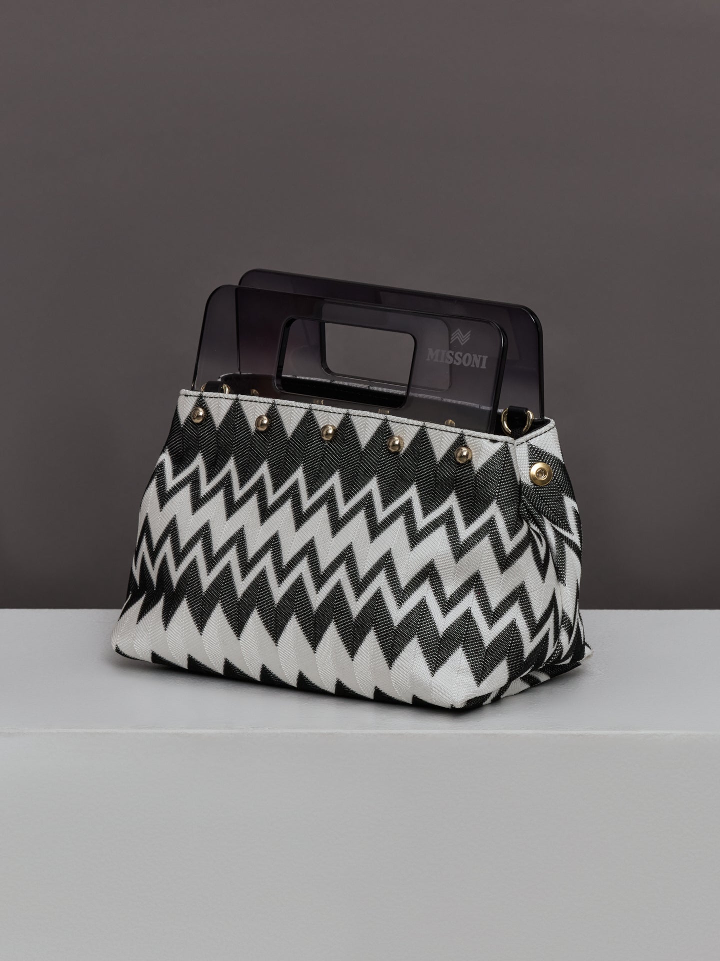 Carbon38 | Plexi Pouch Small - Wave Black/White