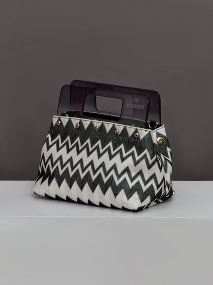 Carbon38 | Plexi Pouch Small - Wave Black/White
