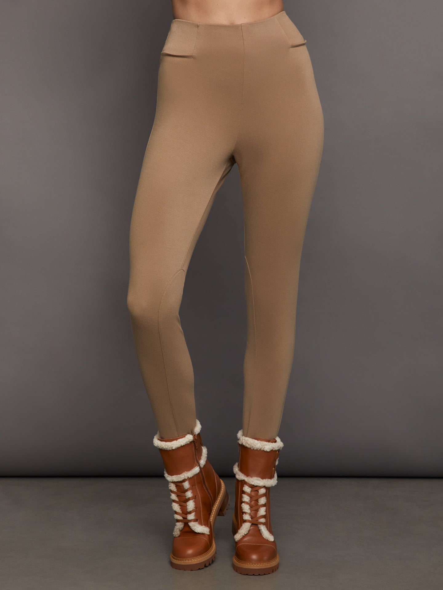 Carbon38 | Stretch Twill Stirrup Legging - Khaki
