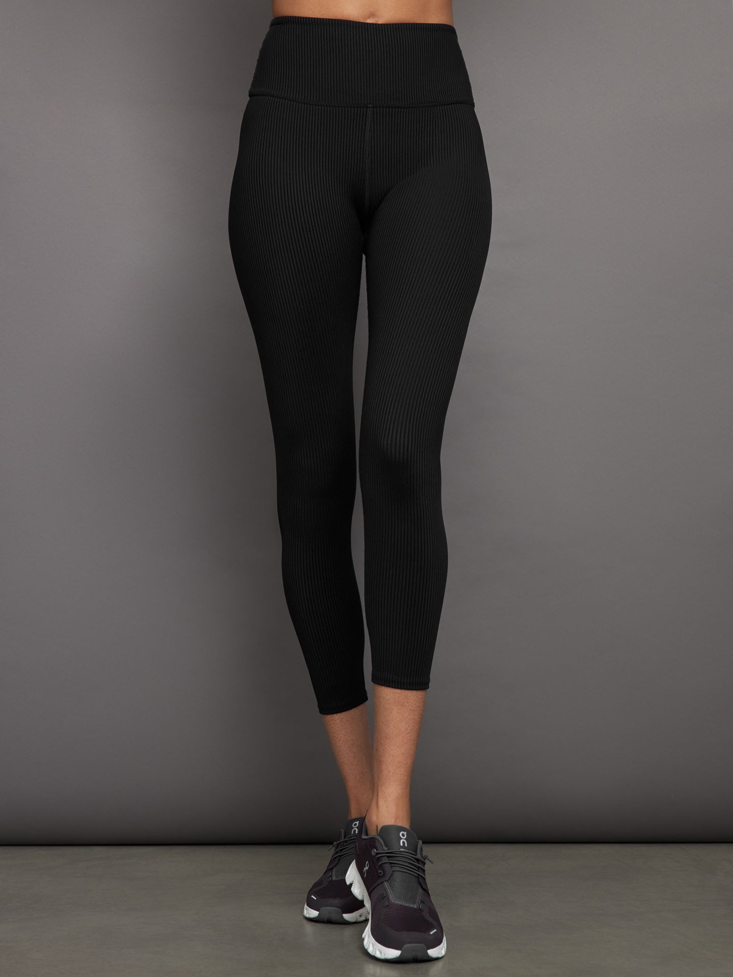 Carbon38 | Ribbed 7/8 Legging - Black