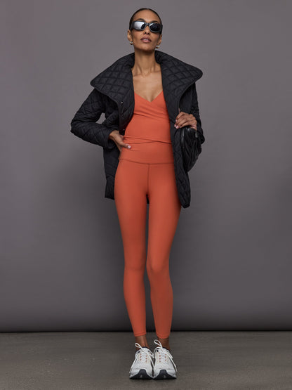 Carbon38 | High Rise Legging in Melt - Burnt Sienna