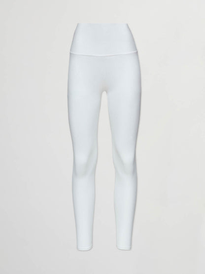 Carbon38 | Ribbed 7/8 Legging in White