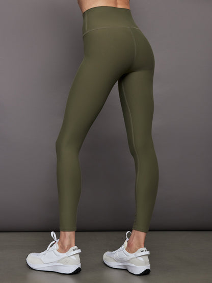 Carbon38 | High Rise Legging in Melt - Olive