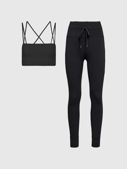 Carbon38 | Strappy Bra & Pocket Legging in Melt Bundle