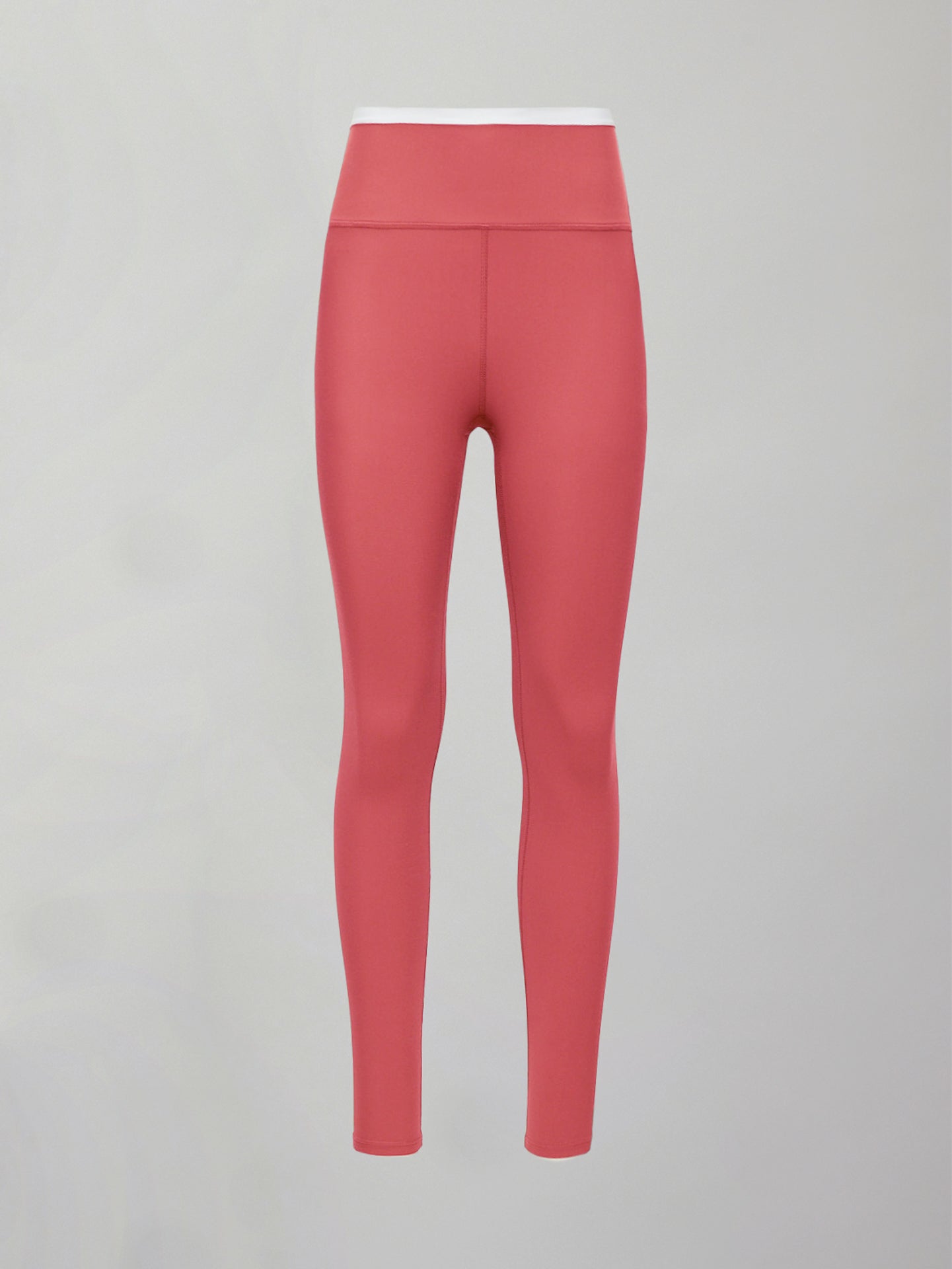 Carbon38 | Contrast Waistband Legging in Melt - Rosewood / White