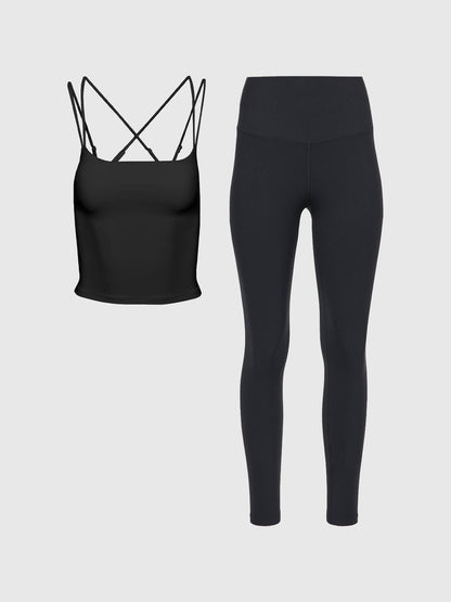 Carbon38 | Strappy Tank & High Rise Legging in Melt Bundle