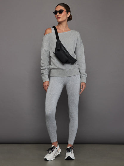 Carbon38 | Wrap Bra in Heather Melt - Silver Heather