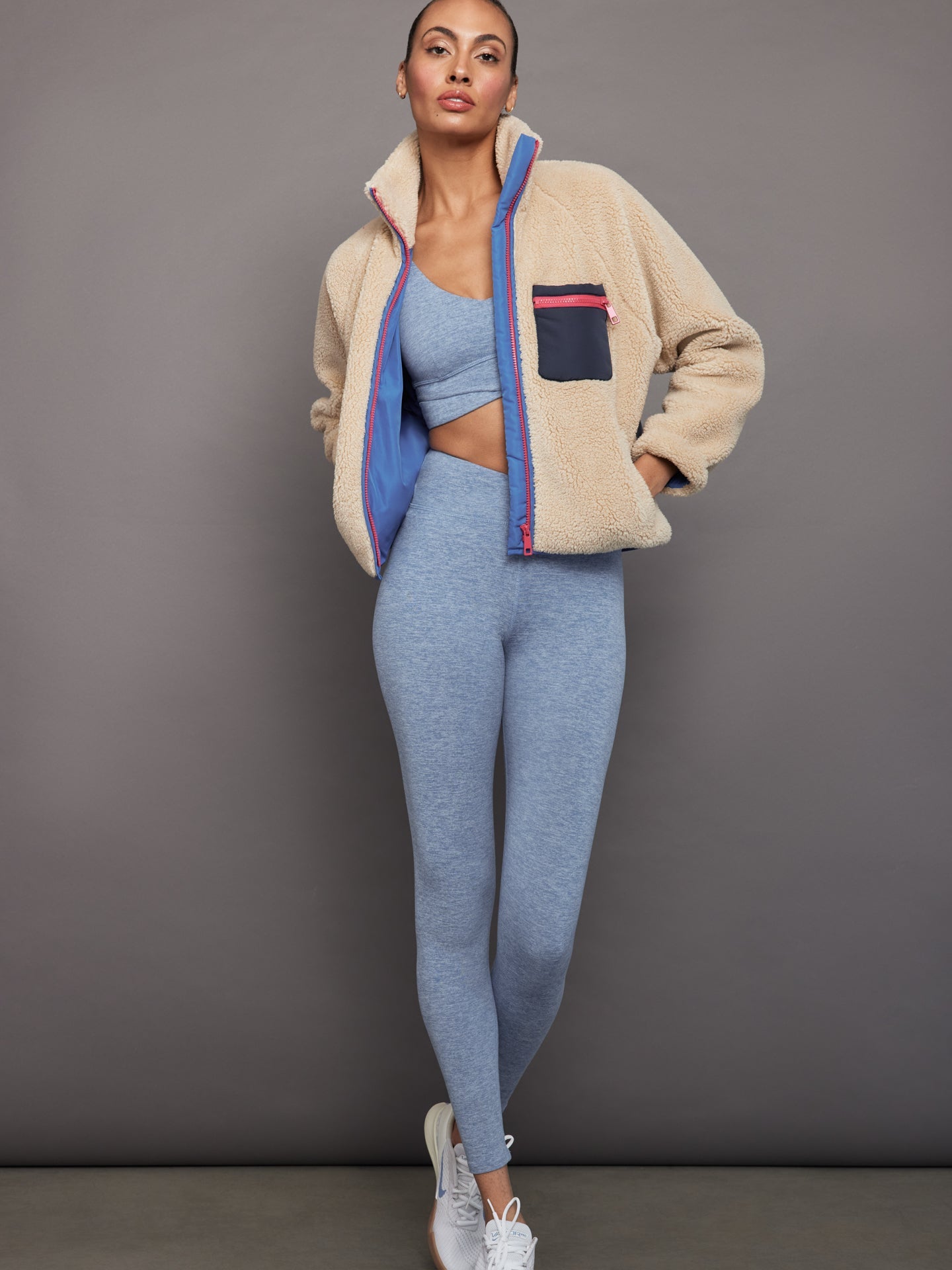 Carbon38 | Wrap Bra in Heather Melt - Quiet Harbor