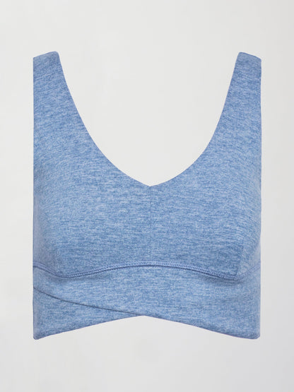 Carbon38 | Wrap Bra in Heather Melt - Quiet Harbor