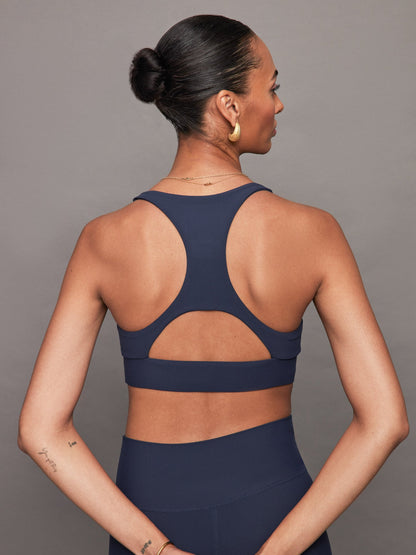 Carbon38 | Scoop Racerback Bra in Melt - Navy