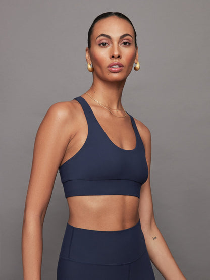 Carbon38 | Scoop Racerback Bra in Melt - Navy