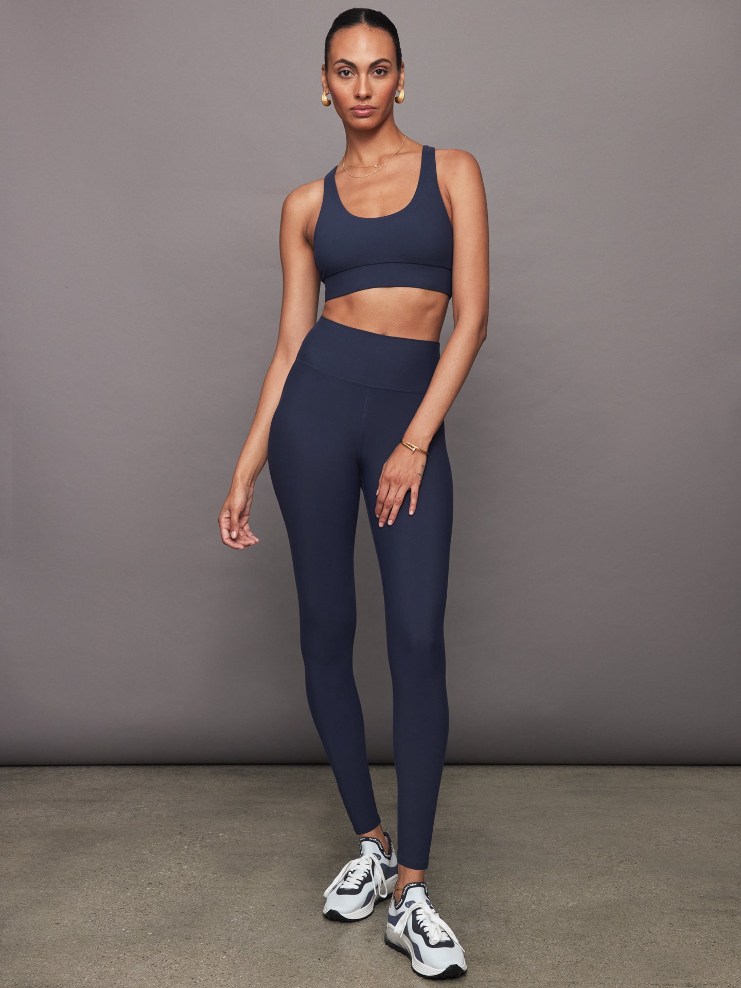 Carbon38 | Scoop Racerback Bra in Melt - Navy