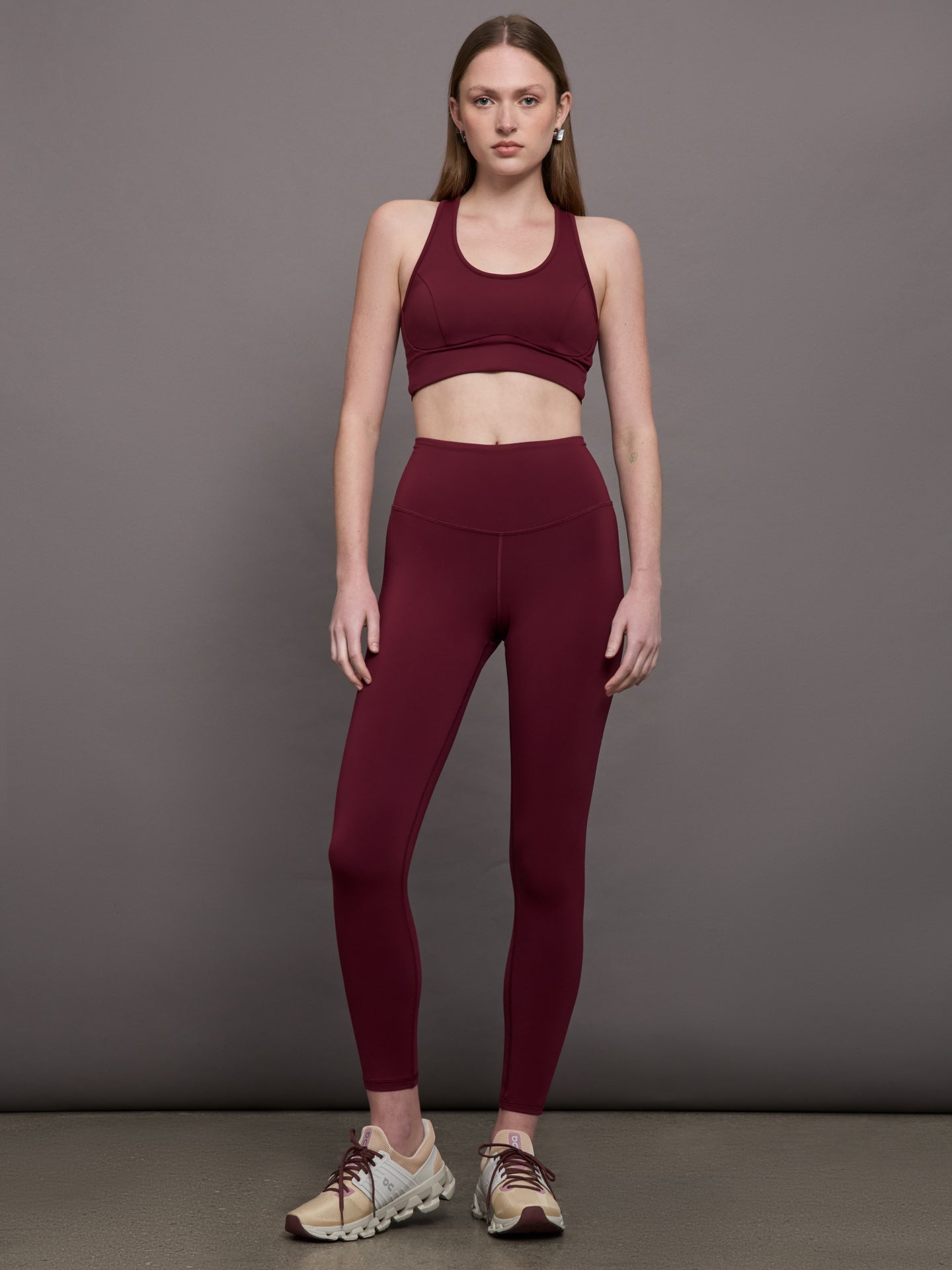 Carbon38 | Instinct Longline Bra - Burgundy