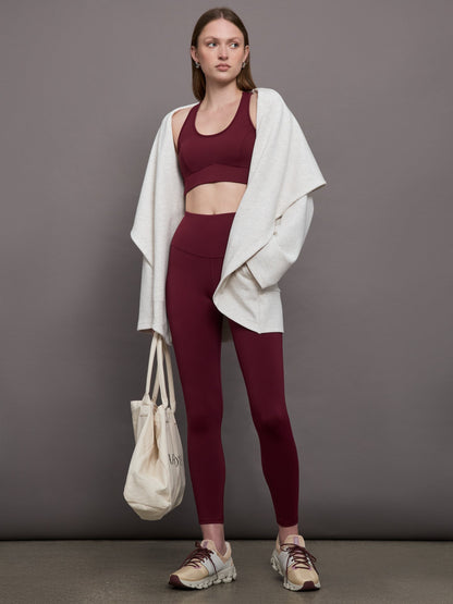 Carbon38 | Instinct Longline Bra - Burgundy